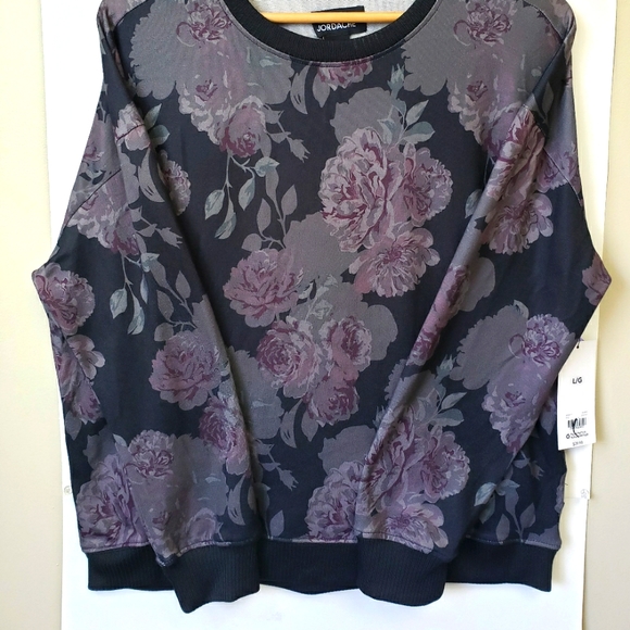 Jordache Women Long Sleeves Floral Tops - Picture 2 of 5
